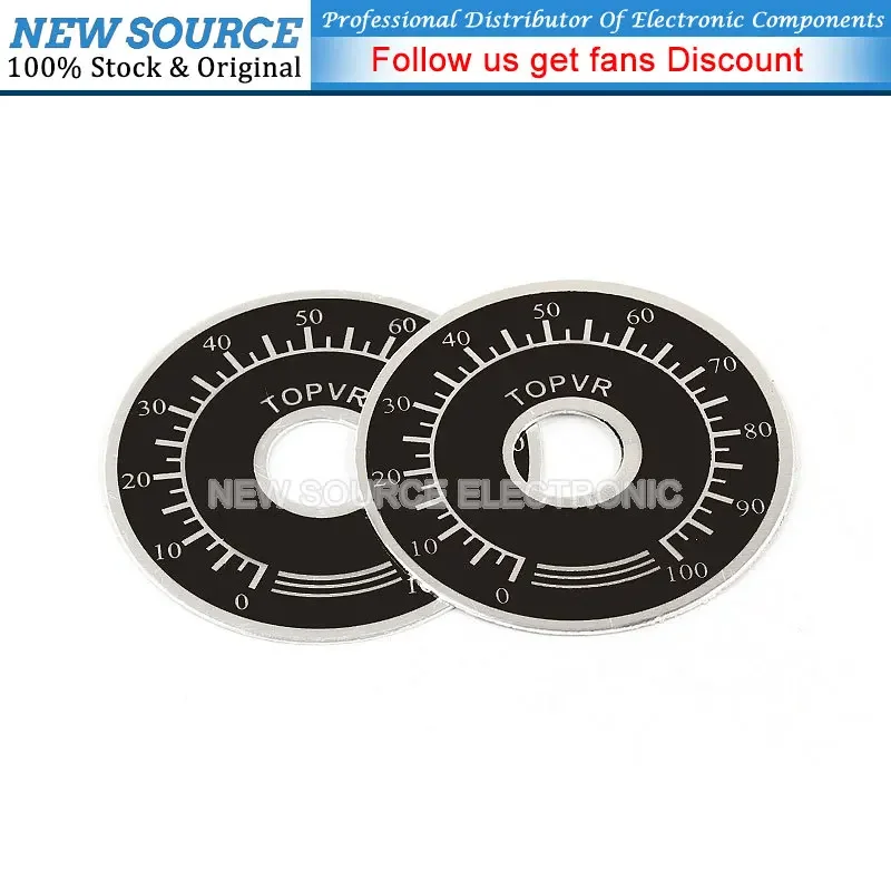 10pcs 0-100 WTH118 Knob Potentiometer Knob Scale Digital Scale Can Be Equipped with WX112 TOPVR multiturn potentiometer linear potentiometer rotary potentiometer potentiometer kit trimmer potentiometer adjustable resistor potentiometer knobs electronic components