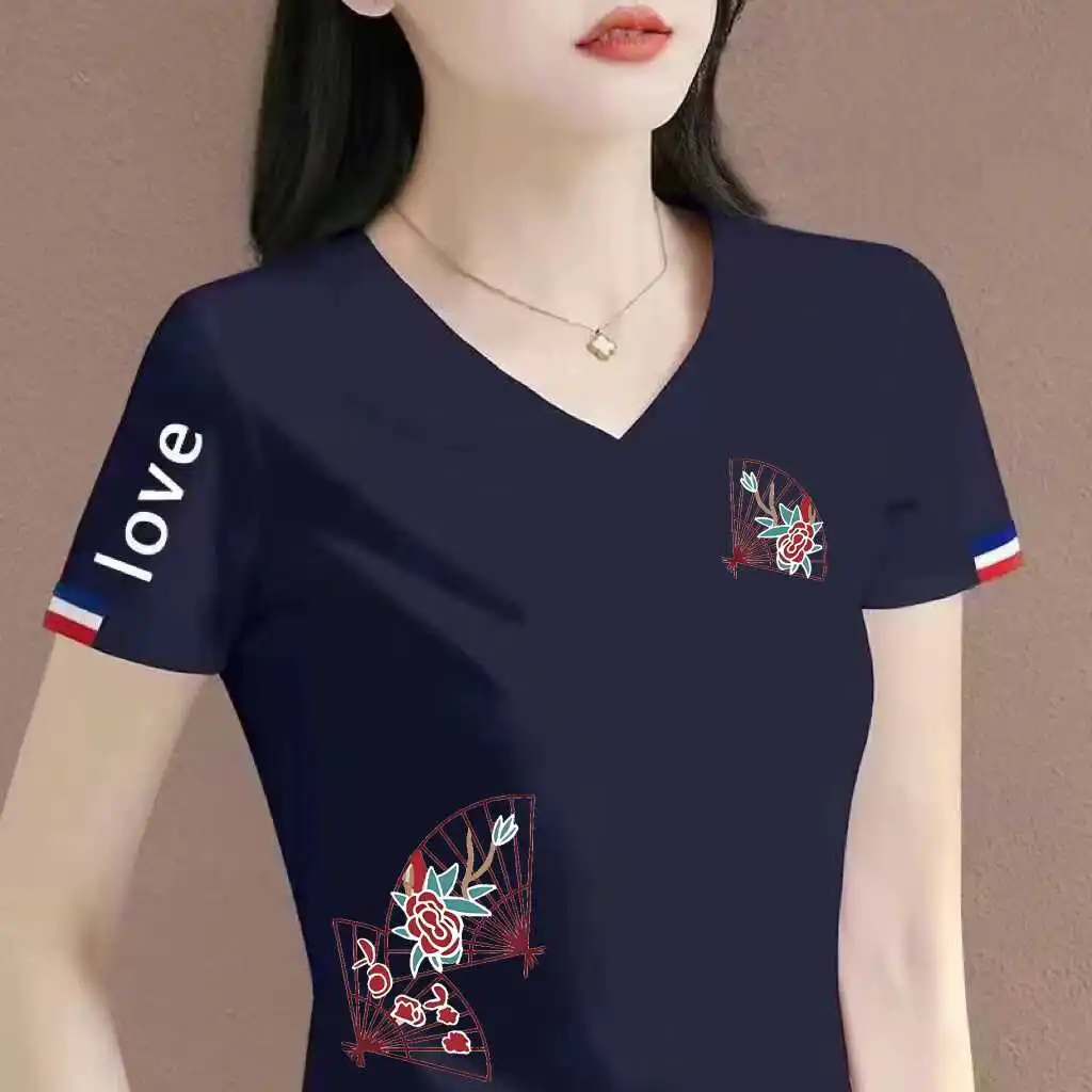 45 white characters navy blue [middle] upper and lower fans