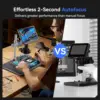 TOMLOV 4K Autofocus Microscope TM4K-AF Max 10.1" HDMI Digital Microscopes 64G with Spin Flex Arm Electronics Soldering Repair 2