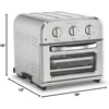 Compact Airfryer Toaster Oven, 1800-Watt Motor with 6-in-1 Functions and Wide Temperature Range, Air Fryer, Stainless Steel 5