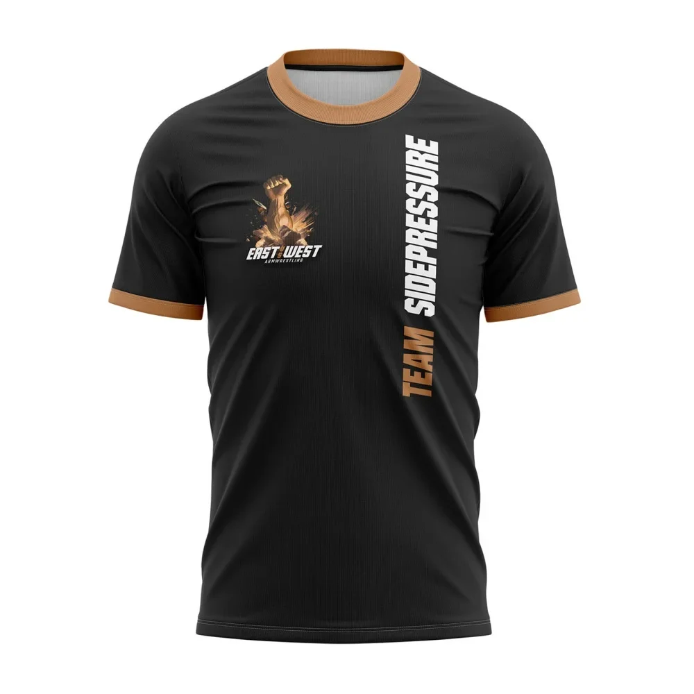 East vs West Jersey Devon Larratt Arm Wrestling short sleeve Team Wrist Enthusiasts Training Fitness Game-day Uniform 15