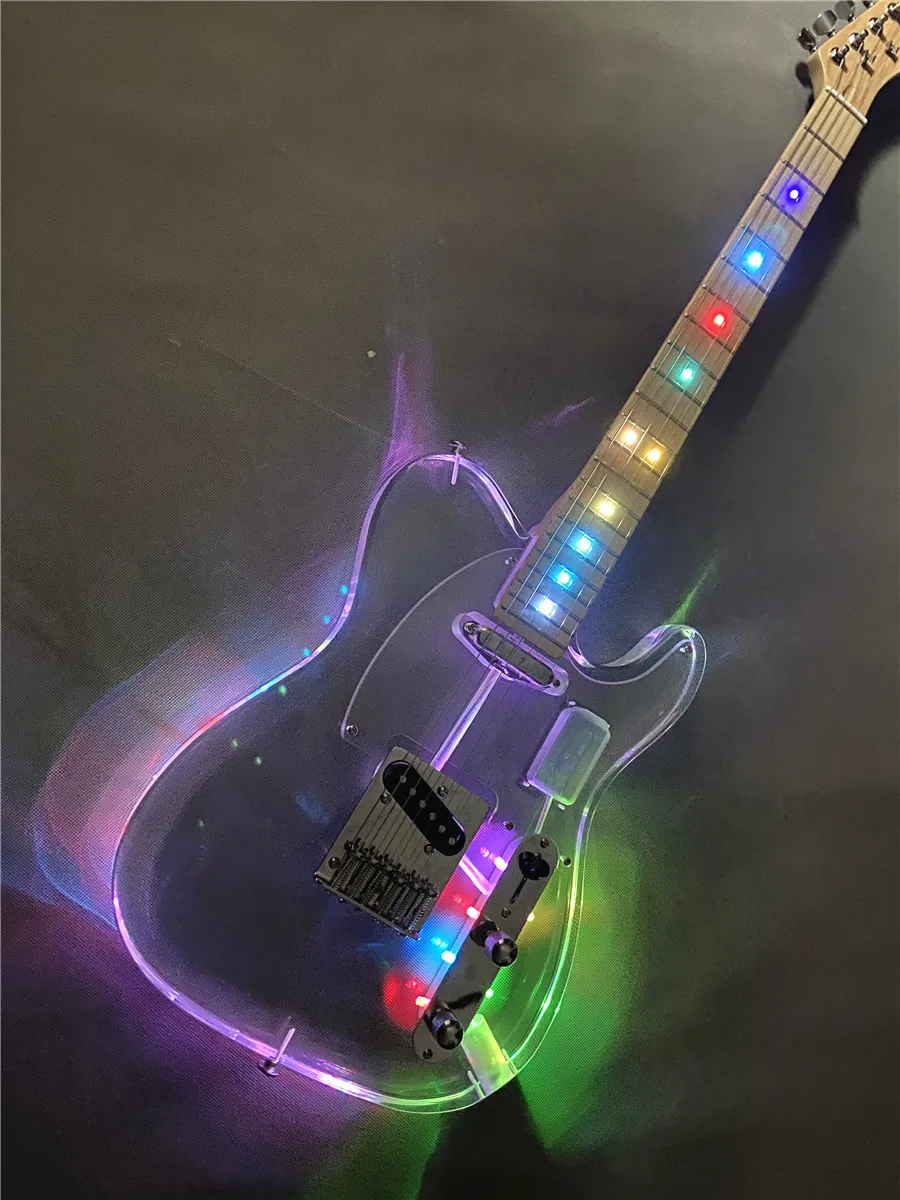 HighqualitycustomacryliccrystalclearPlexiglasselectricGuitar