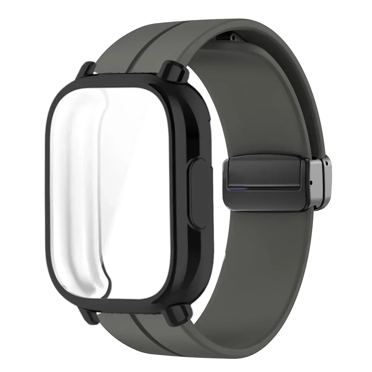 Silicone Magnetic Smart Watch Strap and Protective Case