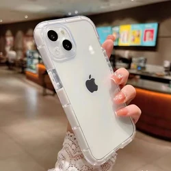 Luminous Silicone Shockproof Night Light Soft Case in Candy Color - iPhone 15 Plus (W)
