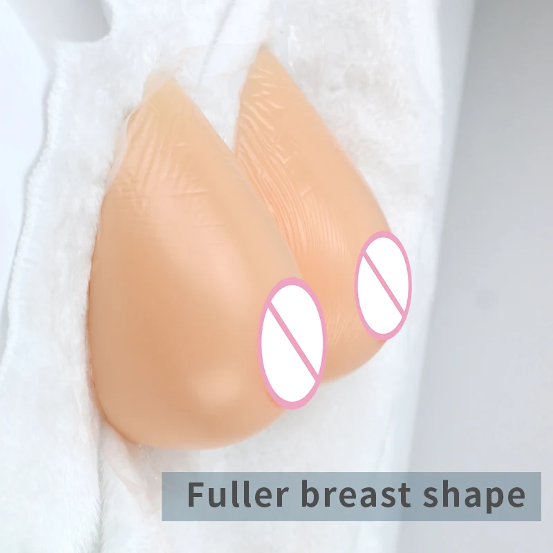BT Strong Adhesive High Quality Shape Plump Silicone Breast Form for Artificial Chest Cosplay Props Crossdressing Shemale