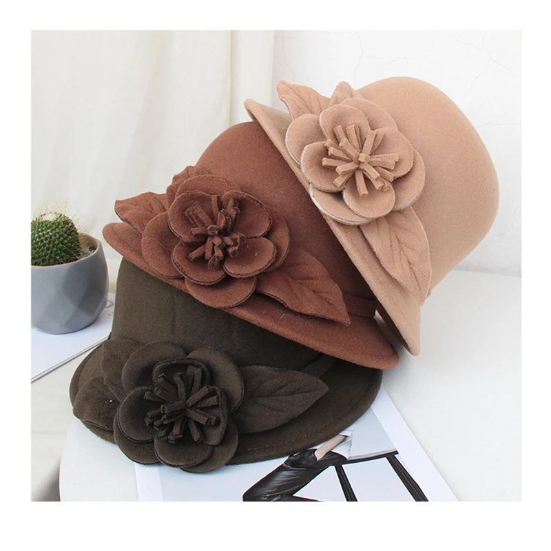 Lady Party Formal Fedora Hats Special Shade Bucket Hats For Women