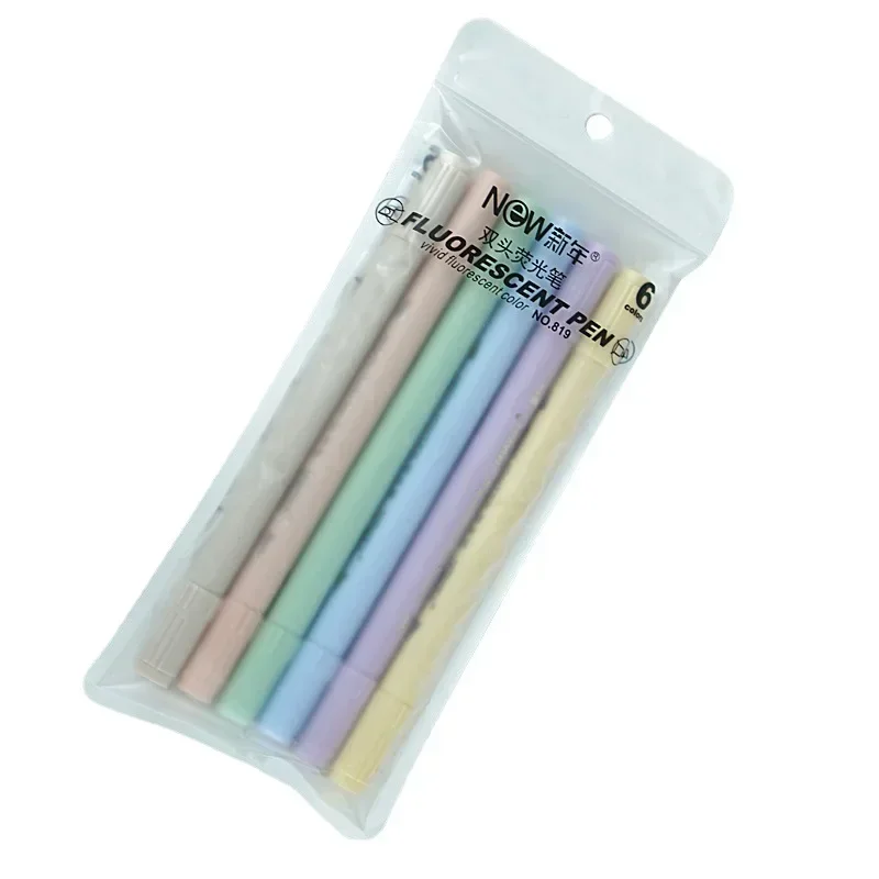 Double Headed Highlighter Pen Gradient Color Student Key Marker Pens Large Capacity Hand Account Specialized pen