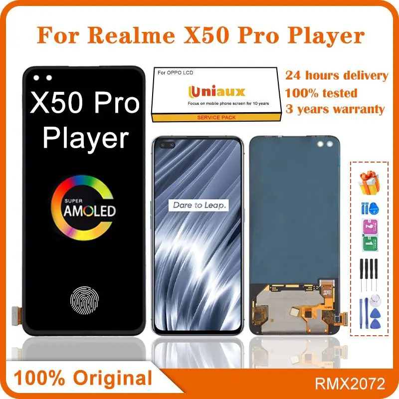 Realme X50 Pro Play Schermo Lcd + Touch Digitizer Display 2400*1080 Rmx2072 Realme X50 Pro Play Display Lcd