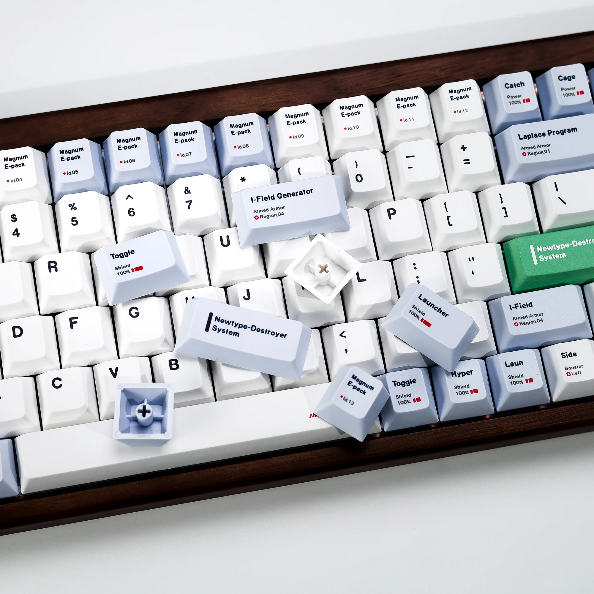KBDiy 139-Key Korean Minimalist Cherry Profile PBT Keycap Set