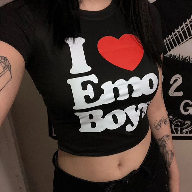 I Love Emo Boys Shirt Emo Clothing Emo Gifts T Shirt for 