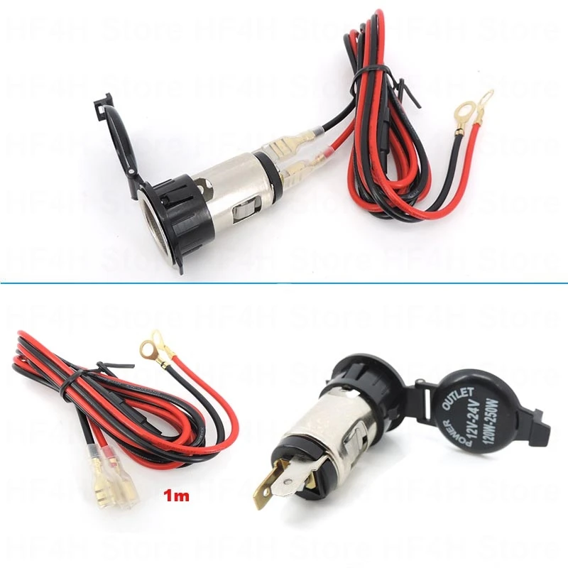 12В-24В 120 Вт-250 Вт автомобильный прикуриватель 10А гнездовой разъем питания с водонепроницаемой крышкой фонарь B4