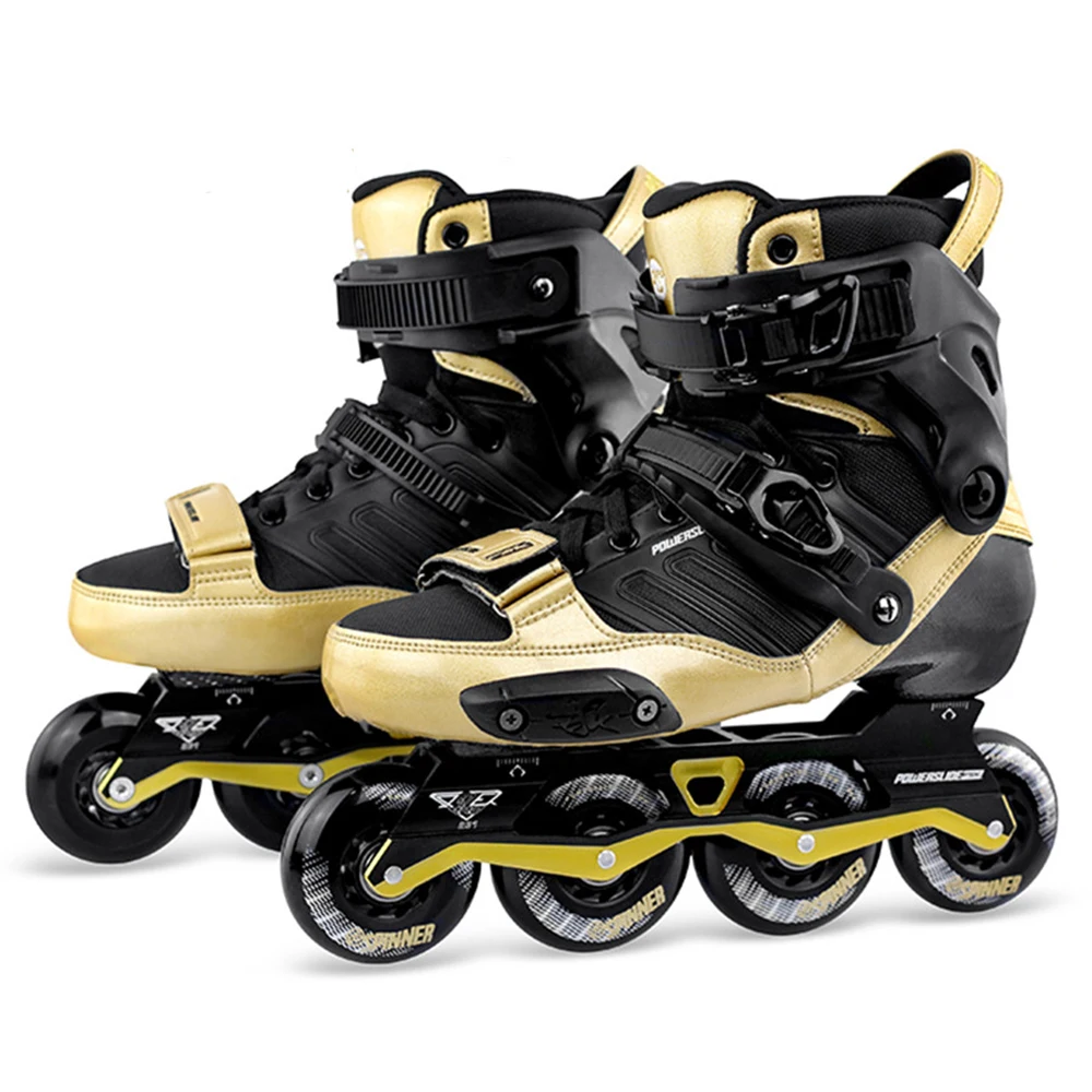 Original Powerslide EVO Hardcore Urban Carbon Fiber Inline Skates Street Adult Roller Skating Shoes Free Skating Patines
