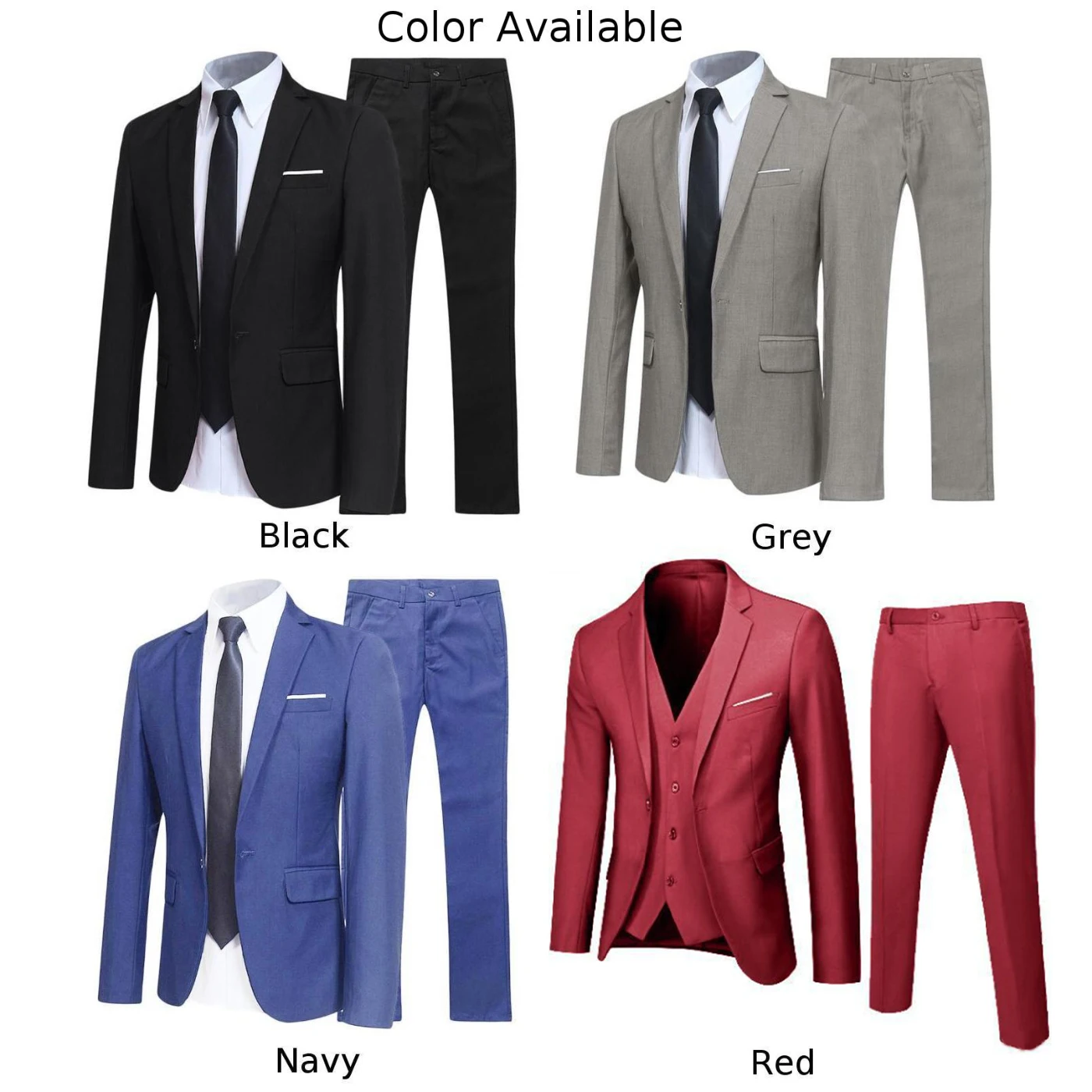 2PCS/SET Men Suit Blazer Slim Fit Tuxedo Jacket Coat And Pants Set Formal Party Party Business Suit Outwear mens suit