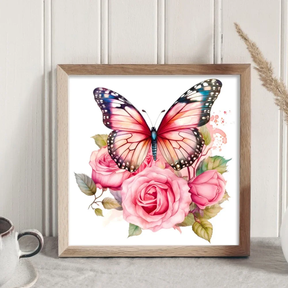 20*20cm Full Embroidery Eco-cotton Thread 18CT Print Canvas Animals Series Cross Stitch Kit Home Decor Painting Embroidery Set