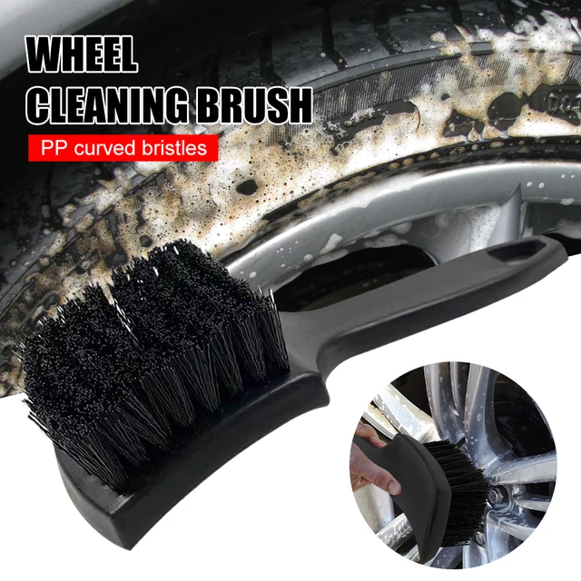 Car Wash Brush Set Easy Reach Rim Detailing Bristle for Wheel  Tire,Mats,Window