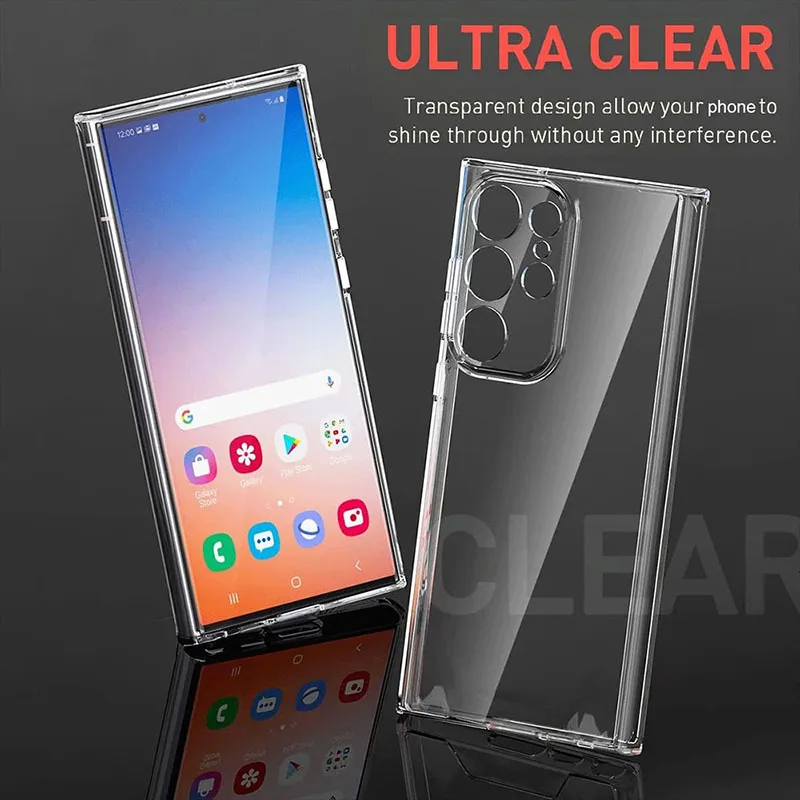 Ultra Thin Clear Silicone TPU Phone Case - Soft Protective Capa Cover Bumper