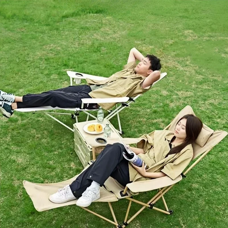 Portable Lightweight Recliner Outdoor Folding Lounge Chair Gear