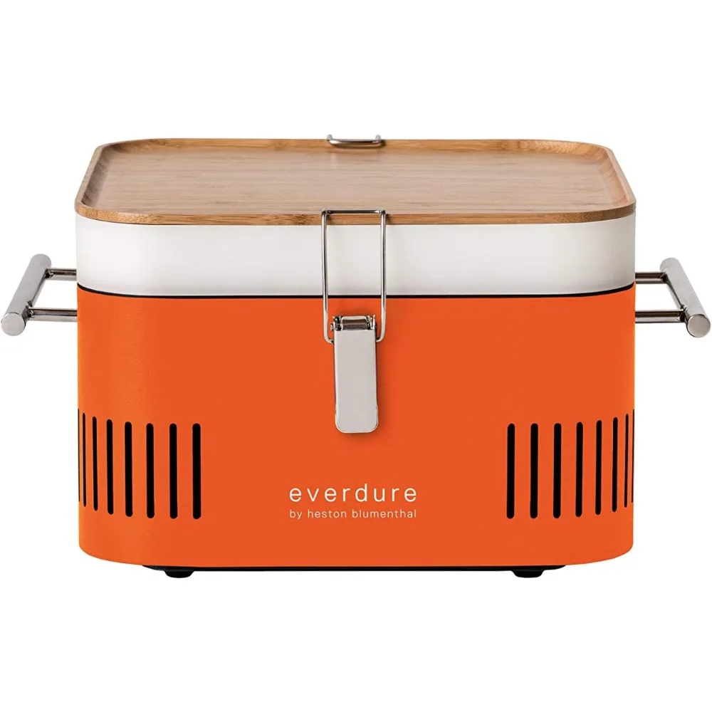 

Everdure CUBE Portable Charcoal Grill, Tabletop BBQ, Perfect Tailgate, Beach, Patio, or Camping Grill, Lightweight & Compact