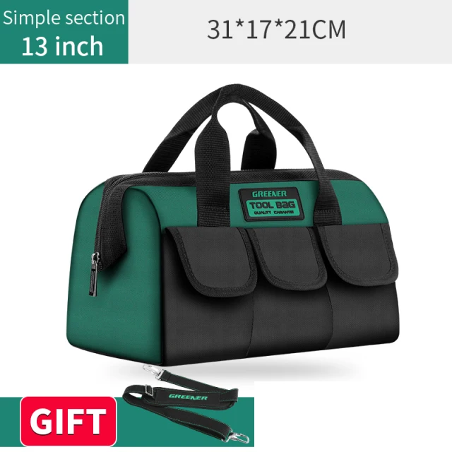 Greener Multi-Functional Electrician Tool Bag 1680D Oxford Cloth Multi-Pocket Waterproof Anti-Fall Storage Multi Hand Tools tool tote bag Tool Storage Items