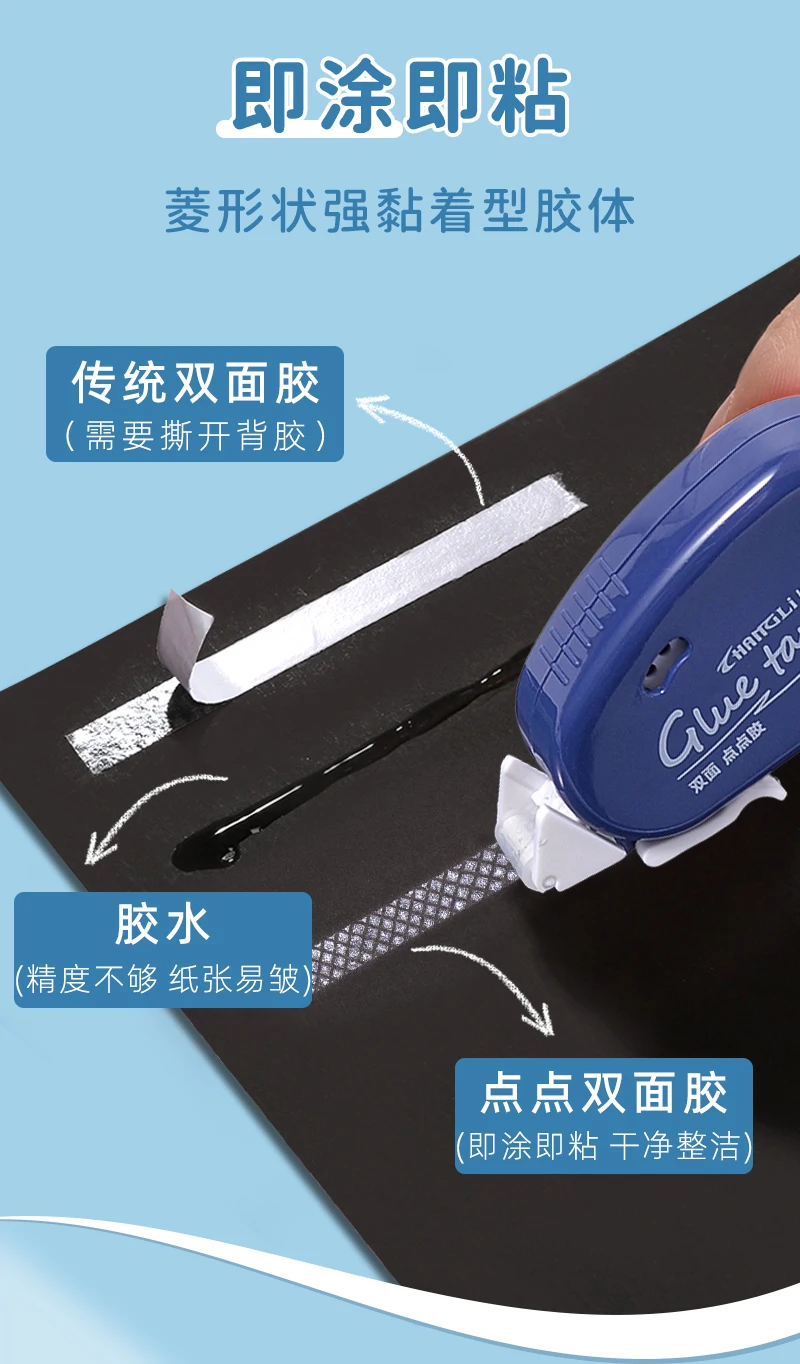 Description Picture 6 of item1pc 236.22inch*236.22inchm Double Sided Adhesive Dots Glue Tape DIY Scrapbooking Collage Photo Album School Stationery