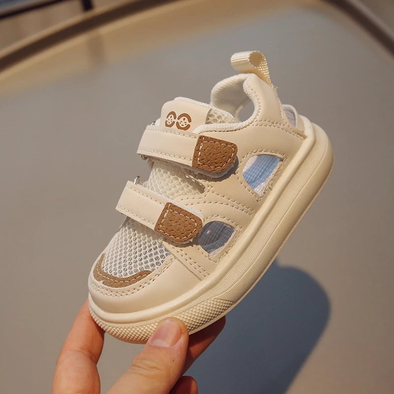 Summer New Single Net Children's Sandals Ultra Light Children's Shoes Boys' Headband Anti Slip Soft Sole Girls' Shoes 725