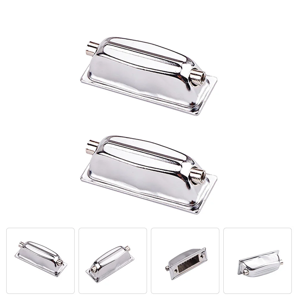 2 Pcs Drum Ear Iron Lug Hook Connector Metal Hooks Dual-end Lugs Snare Double-end