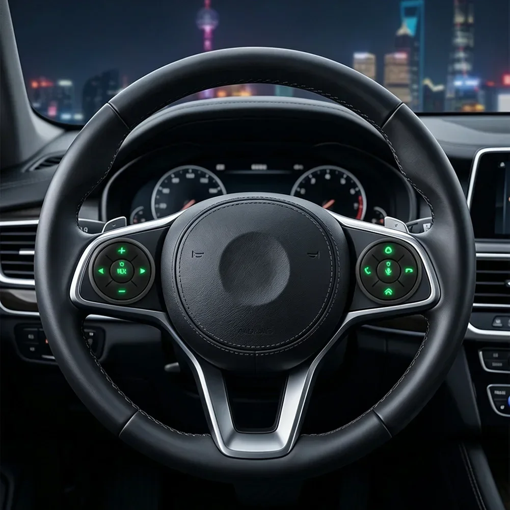 Telecomando intelligente wireless Bluetooth a 10 tasti per auto e moto, pulsante sul volante per riproduzione di musica e contenuti multimediali su iOS e Android - Image 6