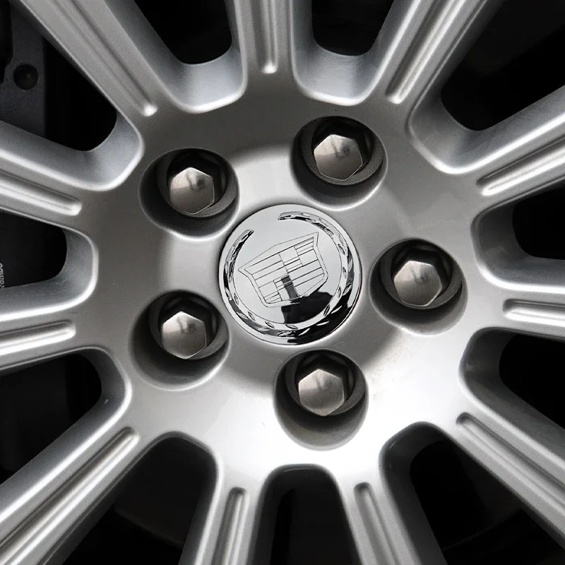 4개 83mm 9595891 ABS 자동차 휠 허브 캡 엠블럼 배지 로고 캐딜락 에스컬레이드 액세서리