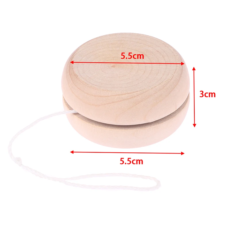 Yoyo Ball Wooden Mini Round DIY Baby Hand-Made Crafts Log Toys Kids Yo-Yo Creative Yo Yo Toys For Child Gift yoyo ball