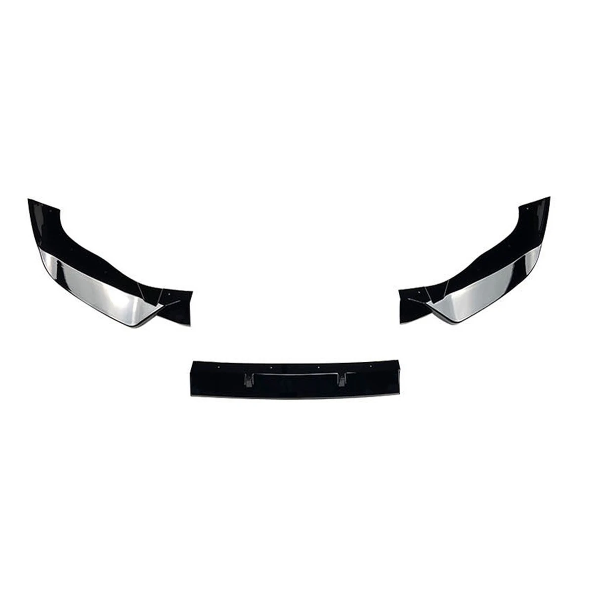 

For -BMW X3 G01 X4 G02 M Pack 2022+ Front Bumper Spoiler Lip Splitter Lower Body Kit Split Blade Plate Trim Bright