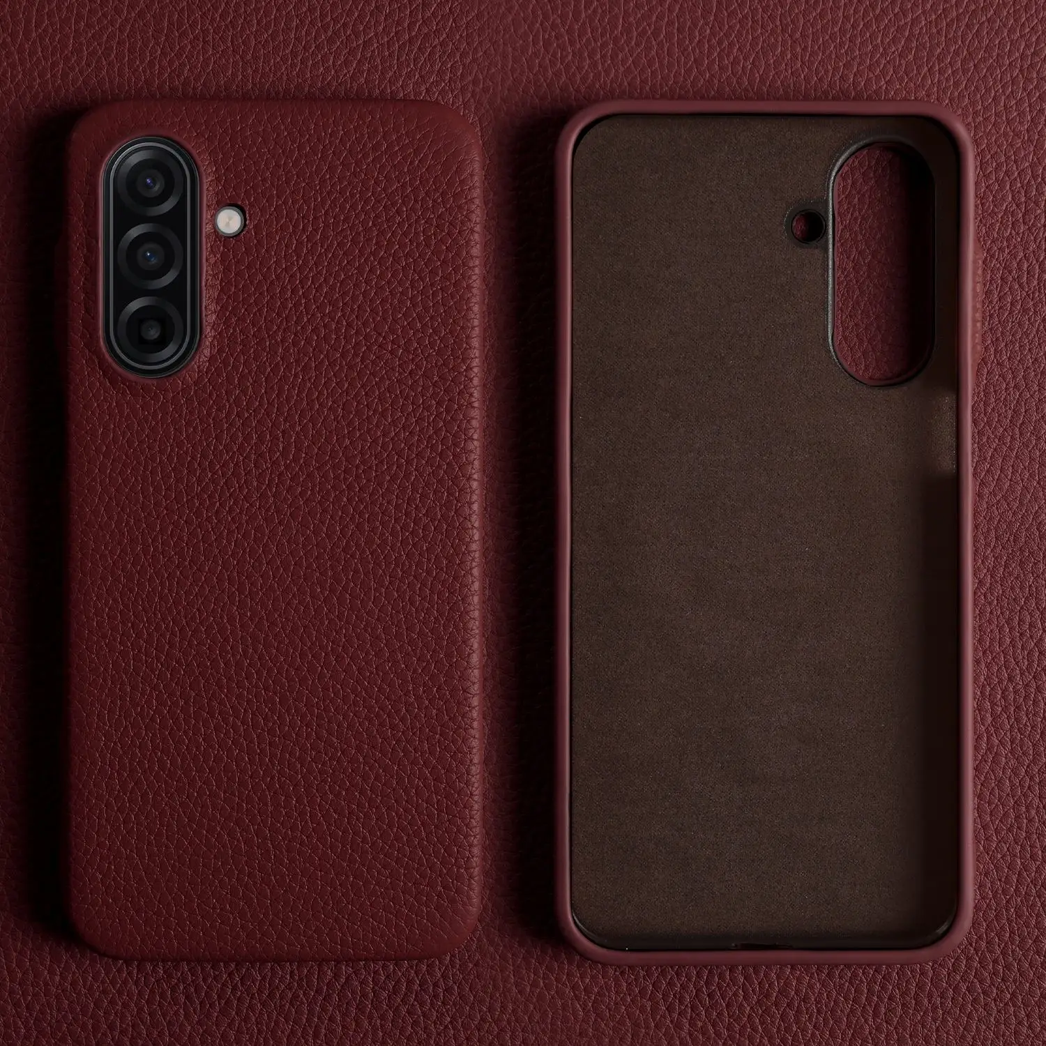 Luxury Genuine Leather Full Wrap Shockproof Phone Case - Premium Back Cover