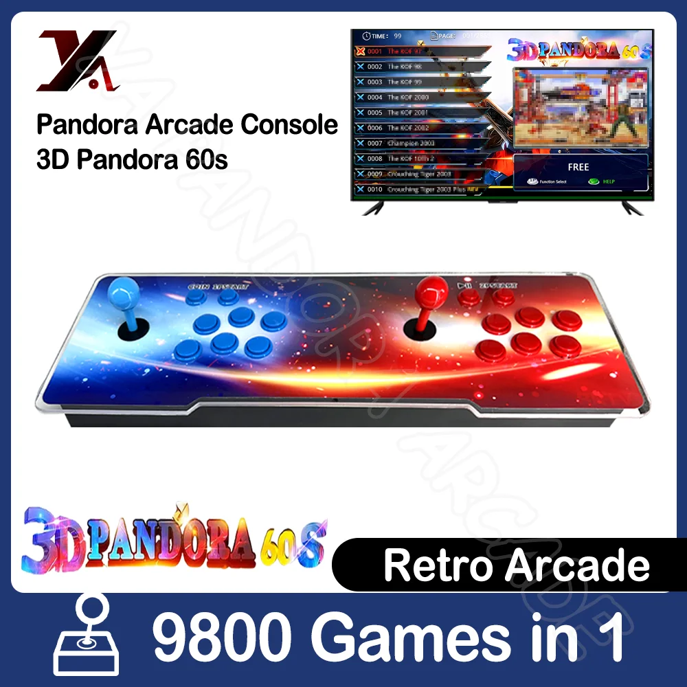 

Pandora 60s box Arcade Game Console 28645 Games in 1 HDMI retro Arcade Game Machine stick for 4 Players