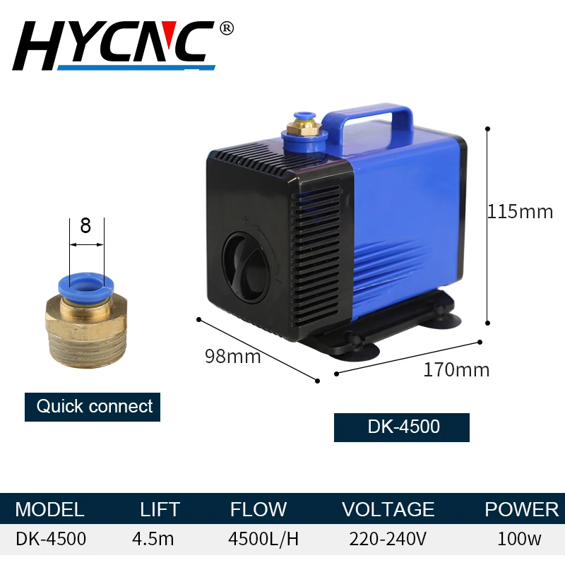 Pompa Per Laghetto 4500L/H 95W - Con 4 Ugelli E 3 Stili Fontana, Cavo 5m, Per Stagni E Acquari - Foto 3