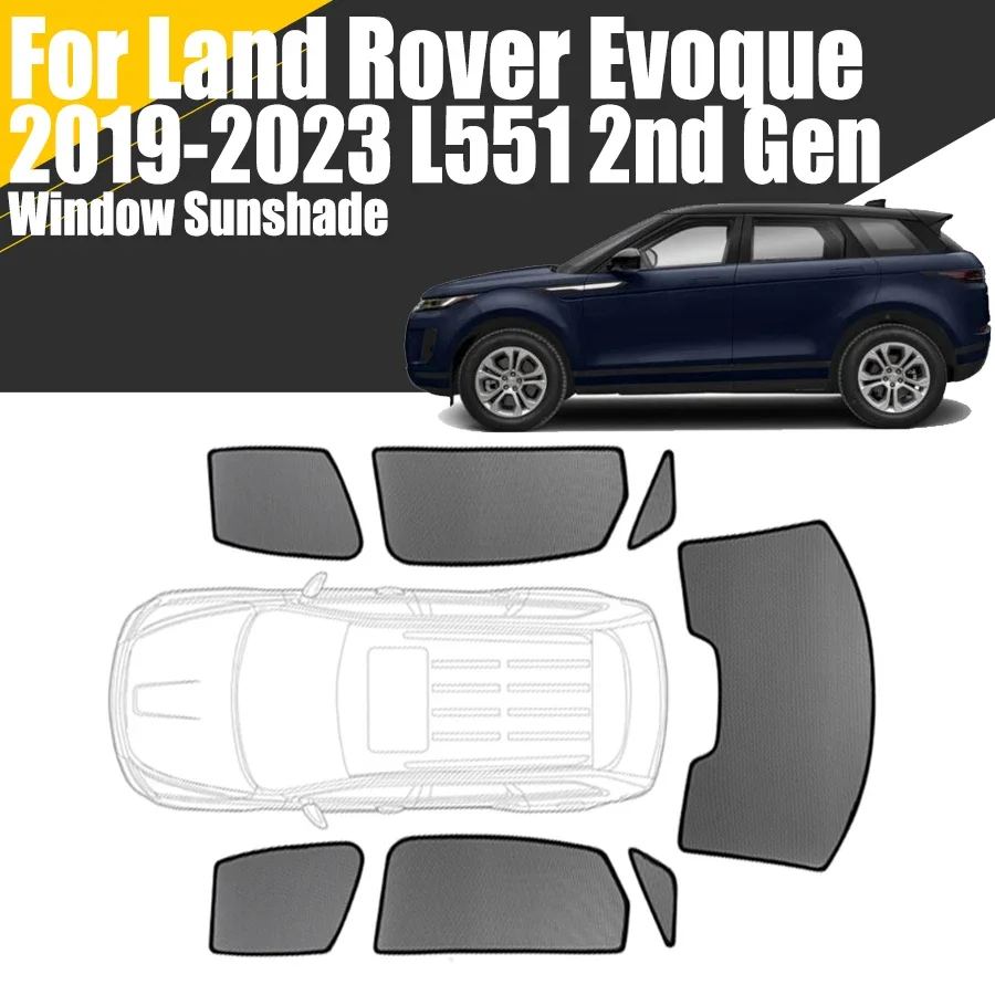 Custom Magnetic Car Window Sunshade For Land Rover Range Rover Evoque ...