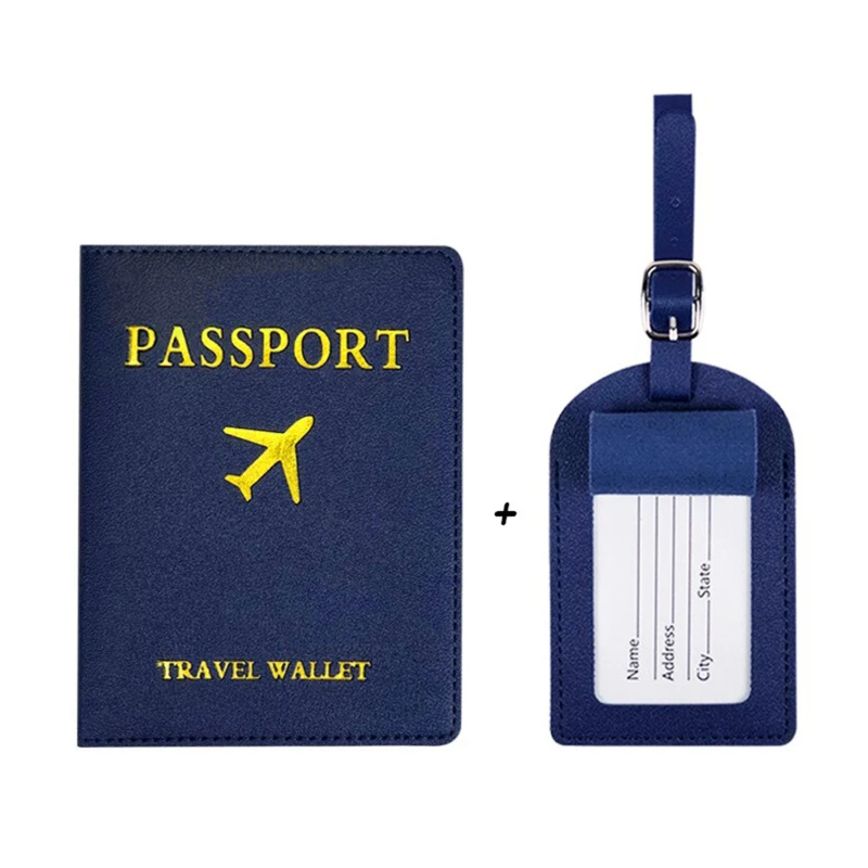 

Passport Cover Pu Leather Travel ID Credit Card Passport Holder Packet Wallet Purse Bags Women Luggage Name Card Holder Tags