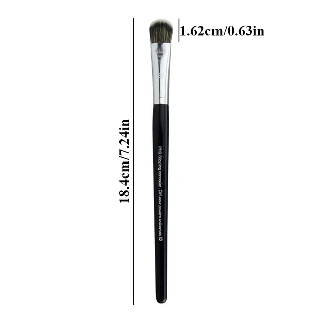 1pcs Concealer Brush With Wooden Handle Facial Concealer Cream Applicator Nose Contouring Makeup Brush Multi-use Makeup Tool