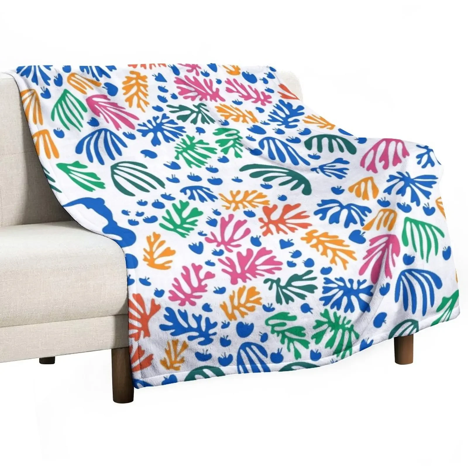 

Matisse Colorful Pattern #1 Throw Blanket Plaid decorative Cute Plaid Soft Plaid Blankets