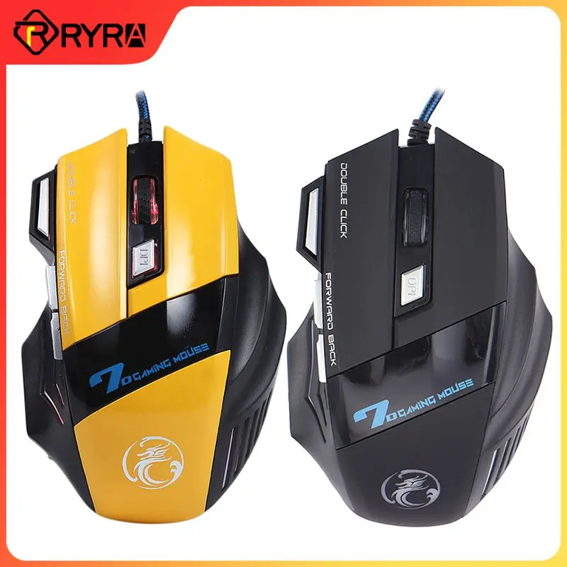 Ryra X7 Gaming Mouse 7 Keys Optical Usb Wired Mice 5500/3200dpi Led
