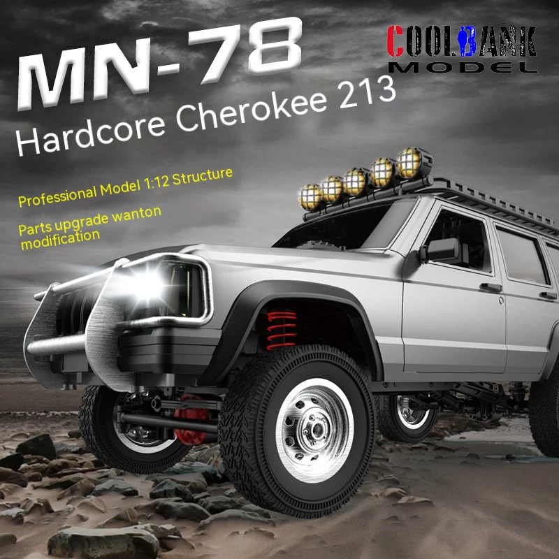 

MN78 1:12 Alloy Jeep Cherokee 213 SUV Model Large Remote Control Cars 2.4G 2CH RC High-speed Off-road Vehicle Kids Toys COOLBANK