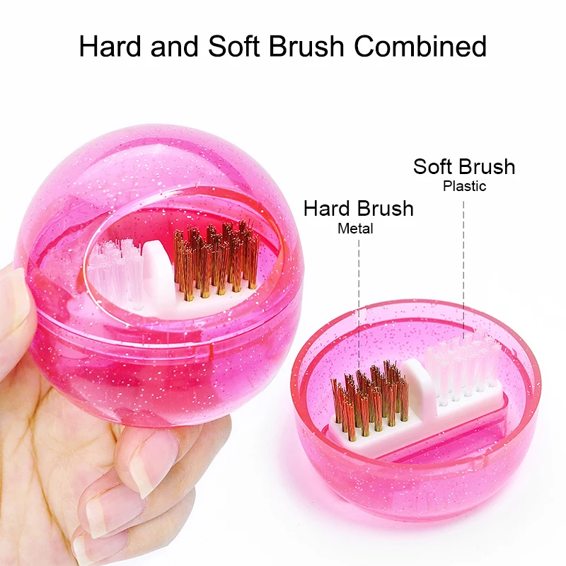Nail Drill Cleaning Brush Drill Bit Cleaner Holder Tool Soft and Hard Brush for Ceramic Tungsten Milling Cutter Dust Remover 2