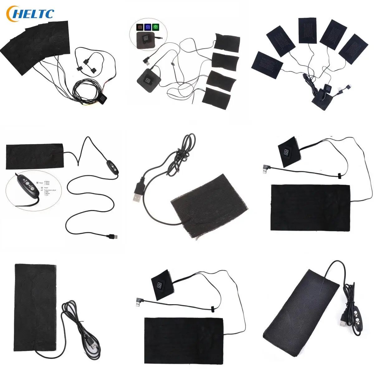 1PCS New Carbon Fiber Heating Pad Carbon Fiber Heating Pad Hand Warmer USB Heating Film Electric Winter Infrared Fever Heat Mat