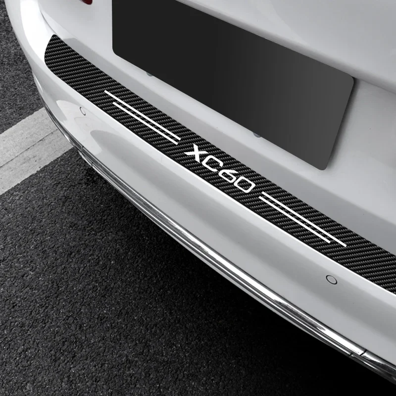 Car Trunk Door Sill Protection Sticker Cover Decalcomanie Antigraffio Per Volvo Xc60 2009 2010 2011 2012 2013 2014 2019-2020 2021