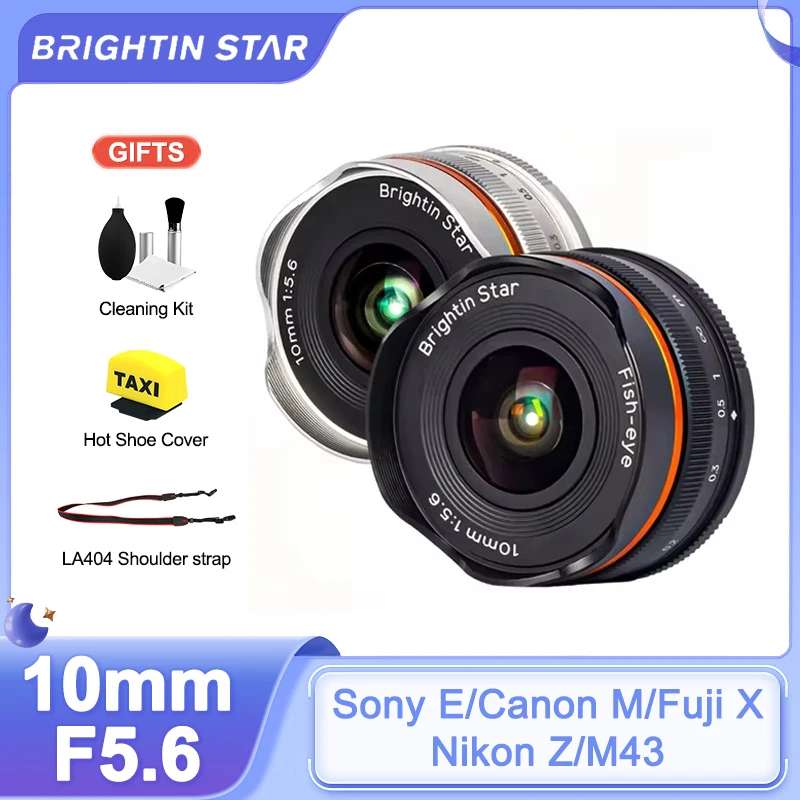 ELEFOTO デジタルレンズ10mm f5.6SONY APS-C 10mm F5.6 APS-C Fisheye Lens Wide-Angle Lens For Sony E