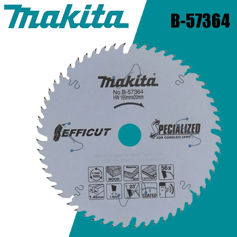 Makita B-57364 Electric Circular Saw Blade 185mm Cemented