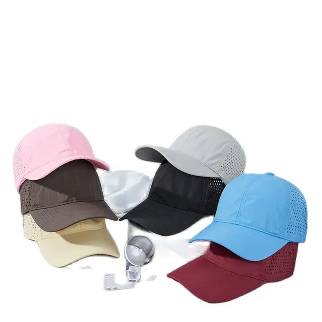 Lu-u Quick Drying Hat Running Sweat Absorbing Sports Sunshade Hat Duck Tongue Men's and Women's Thin Sun Hat Baseball Hat 2