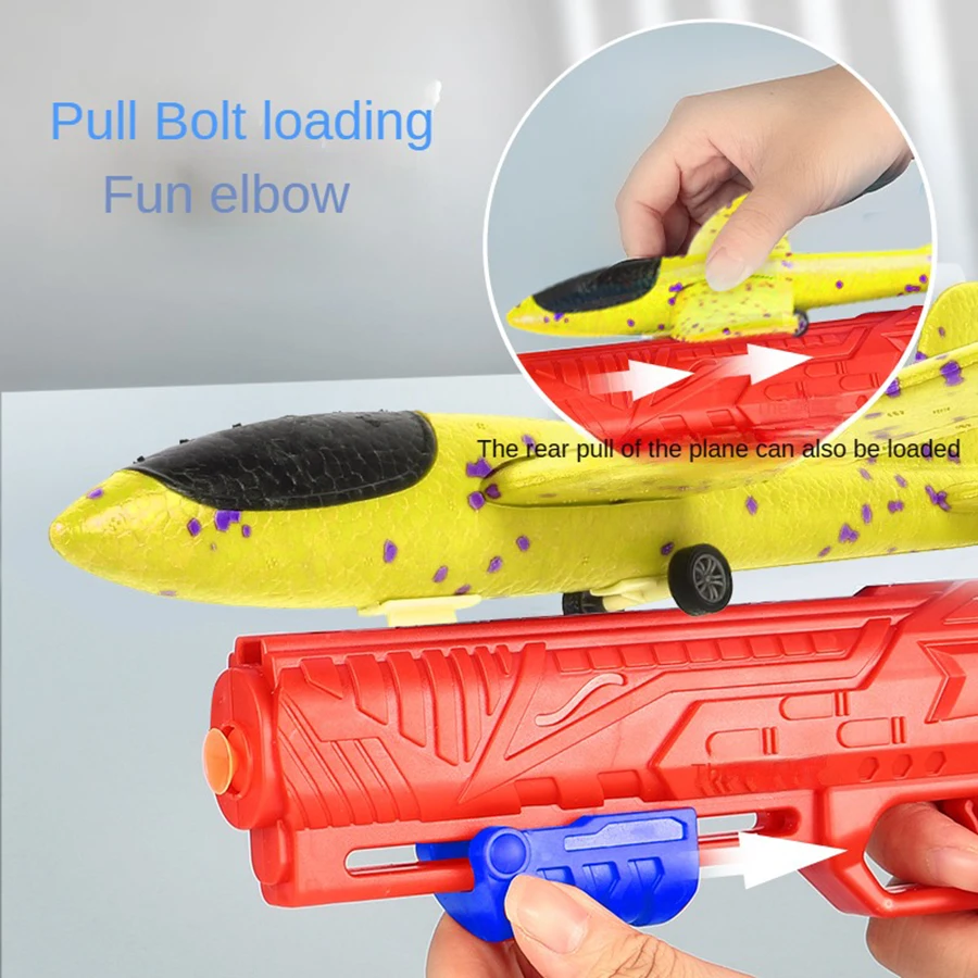 Funny Airplane Toys For Kids Plane Catapult Gun Shooting Game Birthday GifNew Airplane Launcher Bubble Catapult With Plane Toy 6