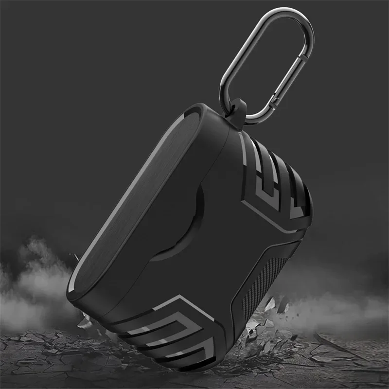 Shockproof Armor Earphone Protective Cover with Keychain, Durable and Drop-Proof