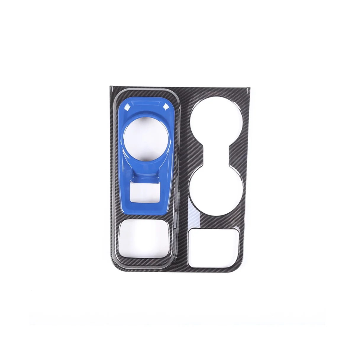 

Для Ford Maverick 2022, центральное управление автомобилем, аксессуары для интерьера, синий + углеродное волокно