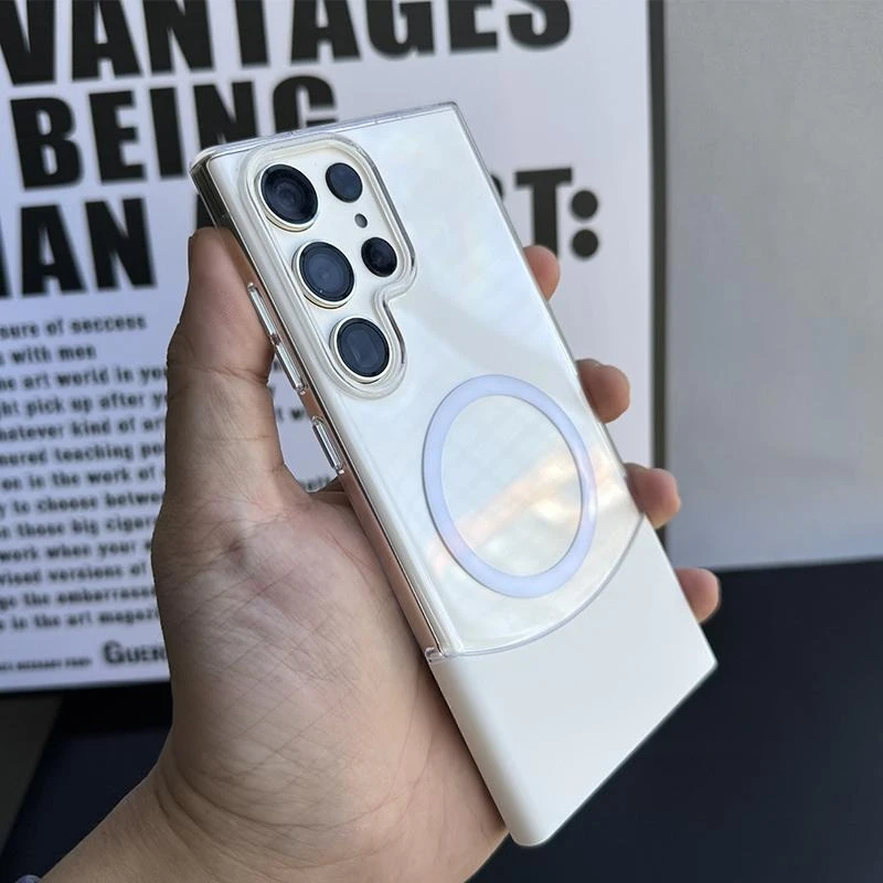 حافظة هاتف رفيعة للغاية 2 في 1 MagSafe لهاتف Galax...