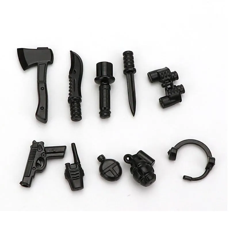 Ax Knife Swat Police Accessori Per Armi Militari Mini Action Figures No Playmobil City Parts Blocchi Originali Modello Giocattolo E Hobby